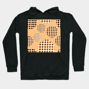 Dotted Spheres Pale Orange Repeat 5748 Hoodie